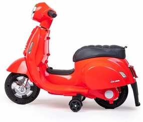 Baby Mix Detská elektrická motorka Vespa, červená