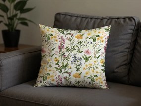 Dekoračná obliečka na vankúš HERBELLE 45x45 cm, krémová