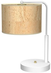 Stolná lampa Cork, 1x korkové tienidlo, w