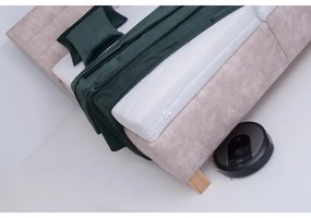 Čalúnená posteľ s úložným priestorom bez matraca VIOLET 180x200 cm béžová