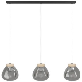 Eglo 390318 - Luster na lanku MAGACELA 3xE27/40W/230V dymová