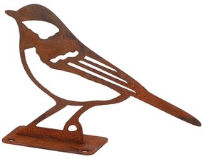 Záhradná kovová figúrka Rumi, 10x14x3,5 cm, hnedá