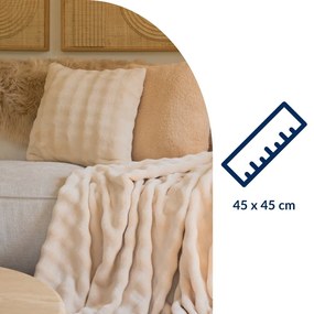 Dekoračný vankúš z mikroplyšu 45x45 cm Wave – Tiseco Home Studio