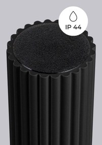 Čierne stropné svietidlo so skleneným tienidlom ø 12 cm Orbital – Sollux