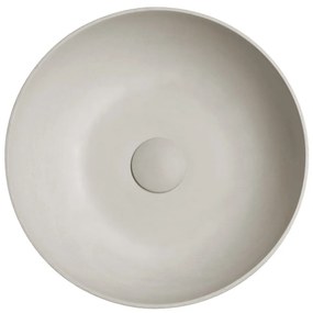 Sapho Sapho, FORMIGO betónové umývadlo na dosku, priemer 39cm, piesková, FG314