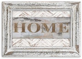 Obraz na plátně Home Sweet Home Beige - 60x40 cm