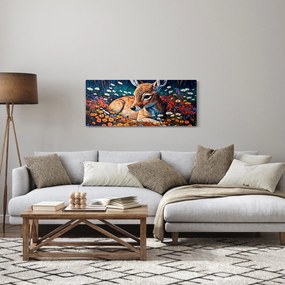 Obraz - Maľované srne (120x50 cm)