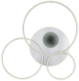 Globo 48466-70A - stmievateľné LED stropné svietidlo INVERTINA LED/70W/230V strieborné + diaľkové ovládanie