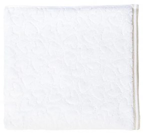Bath Towel 50x100 White Edge Natu