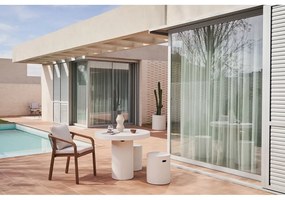 Betónový okrúhly záhradný jedálenský stôl ø 90 cm Aiguablava – Kave Home