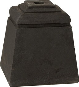Čierny betónový stojan na slnečník Parra - 28*28*30 cm
