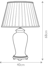 Elstead DL-DATAI-TL - Stolná lampa DATAI 1xE27/60W/230V