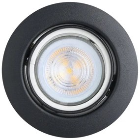 Eglo 901755 - SADA 3x LED Podhľadové svietidlo FAVAZZINA 1xGU10/4W/230V čierna