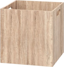 Úložný box Wood, 31x31x31 cm, hnedá