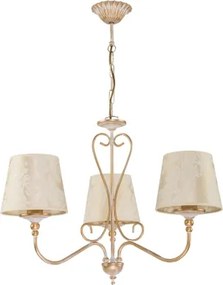 BRILAGI - Luster na reťazi SONIA 3xE27/15W/230V, priemer 64 cm, krémová/patina