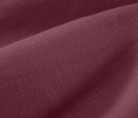 Ľanová posteľná bielizeň, vínová, štandardná veľkosť