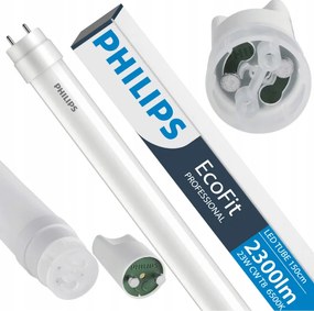SADA 8 ks LED trubíc Philips 150 cm 23W 2300 lm 6500 K 20 000 h EcoFit