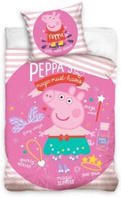 Carbotex obliečky Prasiatko Peppa Magic 140x200/70x90 cm