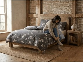 Flanelové obliečky z mikrovlákna BLOSSOM sivé Rozmer obliečky: 70 x 90 cm | 140 x 200 cm