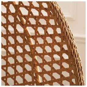 Svetlohnedé závesné kreslo TROPIKAL so stojanom