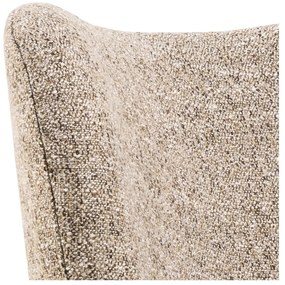 Béžové kreslo z textílie buklé Elmont – Actona