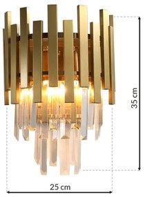 Nástenné svietidlo ASPEN GOLD 2xE14/40W/230V