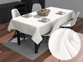 Biante Dekoračný obdĺžnikový obrus Rongo RG-032 Krémový biely 140x200 cm