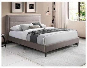 Posteľ Lune Velvet 160 cm, béžová