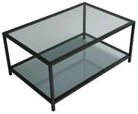 Konferenčný stolík Astro Black s tmavým sklom