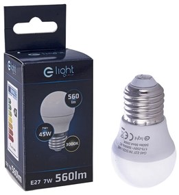 LED žiarovka E27 teplá 3000k 7w 560 lm