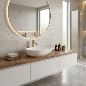 Rea Greta 65, umývadlo na dosku 66x40 cm, biela, REA-U8537