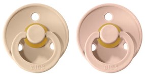 BIBS Colour cumlíky z prírodného kaučuku veľkosť 2: Vanilla - Blush