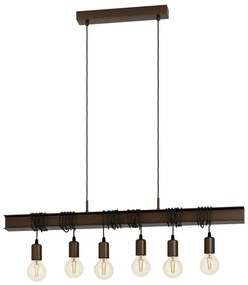 Eglo 49859 - Luster na lanku TOWNSHEND 4 6xE27/60W/230V