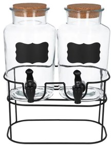 Sada dvoch džbánov ALLOS s kohútikmi na stojane 997994 2x2L