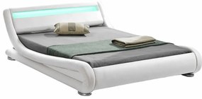 Manželská posteľ 180 cm Fanil (s roštom a LED). Vlastná spoľahlivá doprava až k Vám domov. 808751