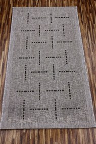 Devos koberce Kusový koberec FLOORLUX Silver / Black 20008 Spoltex – na von aj na doma - 240x330 cm
