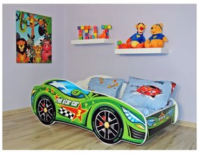 Detská posteľ Racing zelený 140x70