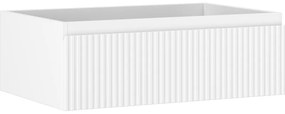 Mexen Rivel, kúpeľňová skrinka pod umývadlo 70 cm, 1 zásuvka, drážkovaná, biela matná, 91A20-07023-1-BF01