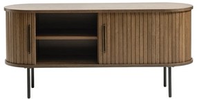 Hnedý TV stolík v dekore duba 120x56 cm Nola – Unique Furniture