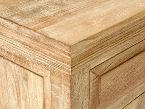 furniture-nabytek.cz - Masívna predsieňová stena Patina z mangového dreva, lakovaná, prírodná – 3 kusy