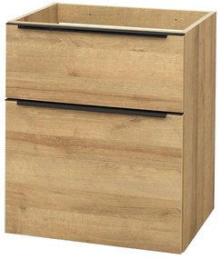 Mereo Mereo, Mailo, kúpeľňová skrinka 61 cm, čierne madlo, MER-CN520SB