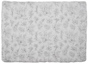 Celoročná prešívaná prikrývka 140x200 cm s neprešitým vankúšom 70x90 cm SELORA, biela