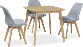 AKCIA Jedálenský stôl s doskou v dekore dub MOSSO III 80x80 II. akosť