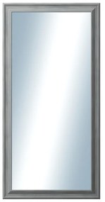 DANTIK - Zrkadlo v rámu, rozmer s rámom 50x100 cm z lišty KOSTELNÍ malá šedá (3167)