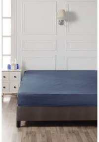 Tmavomodrá napínacia bavlnená plachta 140x200 cm – Mijolnir