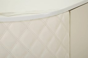 Dizajnová komoda Pembroke 120 cm biela