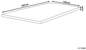 Poťah na matrac 200x140 cm Conby (biela). Vlastná spoľahlivá doprava až k Vám domov. 1011153