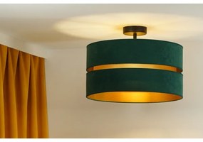 Duolla - Prisadený luster DUO 1xE27/15W/230V pr. 40 cm zelená/zlatá