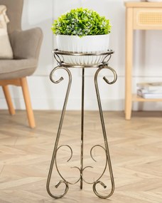 STOJAN NA KVETINÁČ FIORINA 66X30 CM ZLATÁ