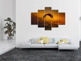 Obraz parašutistu v západe slnka (150x105 cm)